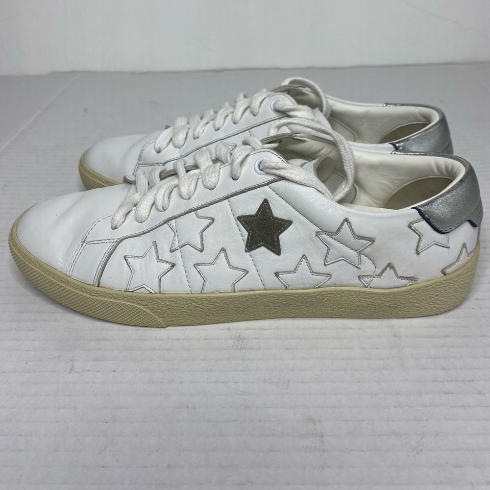 Saint Laurent Court Classic California Leather Sneaker Size 9 Unisex - Picture 6 of 13